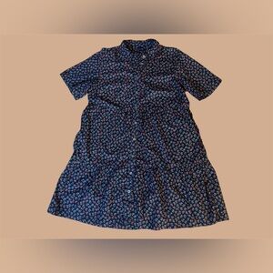 GAP Floral Button-Up Midi Dress